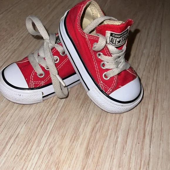 Converse Chuck Taylor All Star Lo Sneaker - Baby / Toddler - Red - Picture 4 of 7